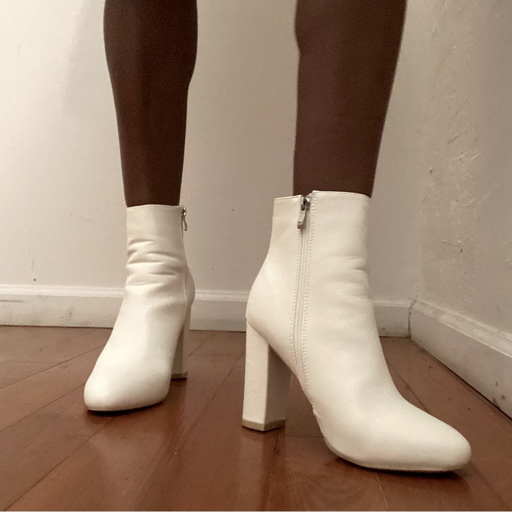 White Ankle Boots